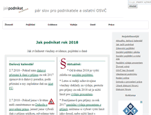 Tablet Screenshot of jakpodnikat.cz